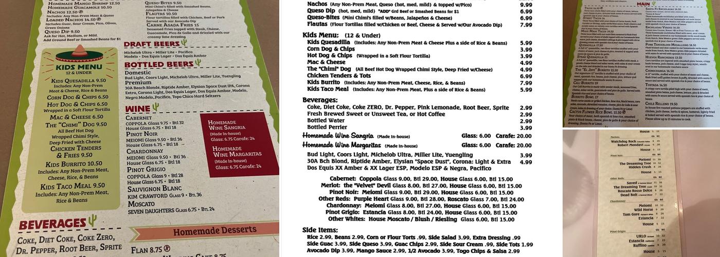 Cactus Flower Café - Navarre Menu