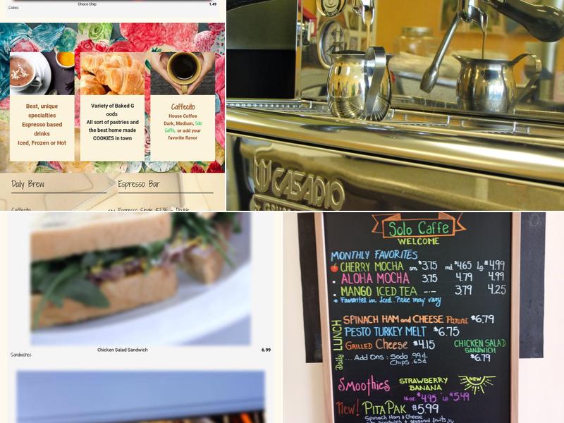 Solo Caffe Menu