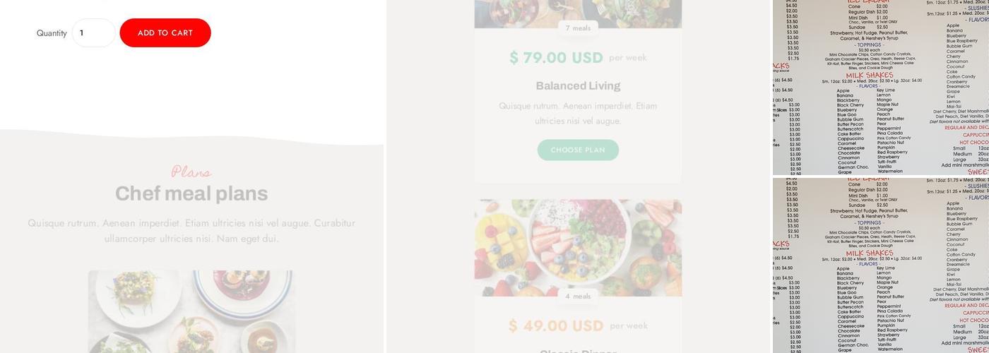 Zip and Sip - Hart Street Menu