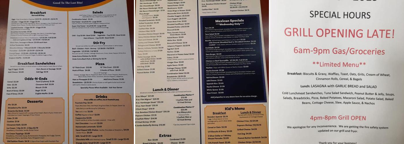 Maxwell House Cafe Menu