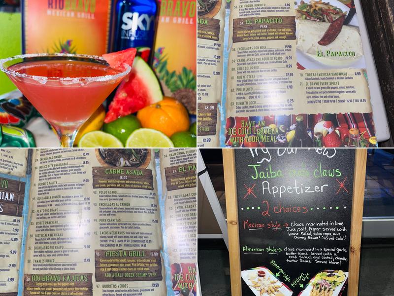 Rio Bravo Menu