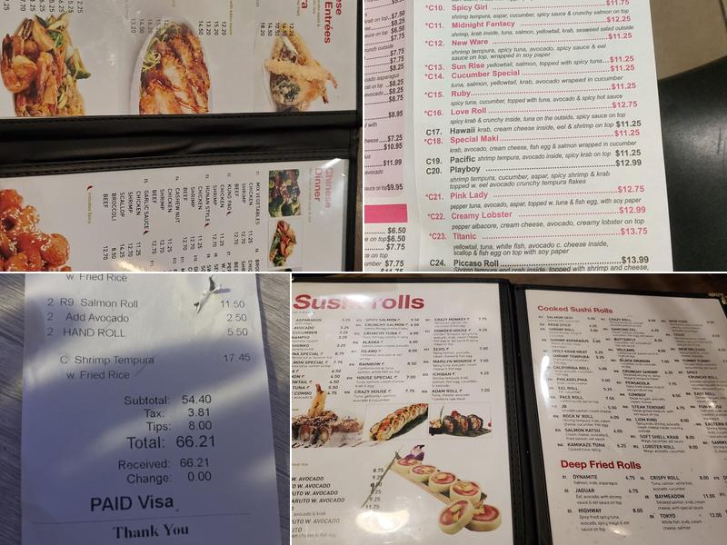 Wasabi House‎ Menu