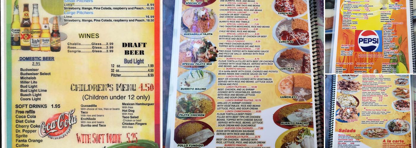 Las Flores Menu
