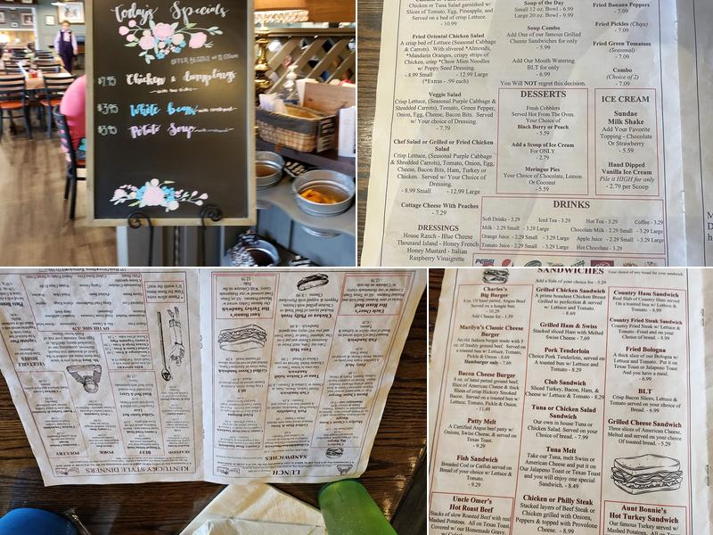 Dinner Bell Restaurant Menu