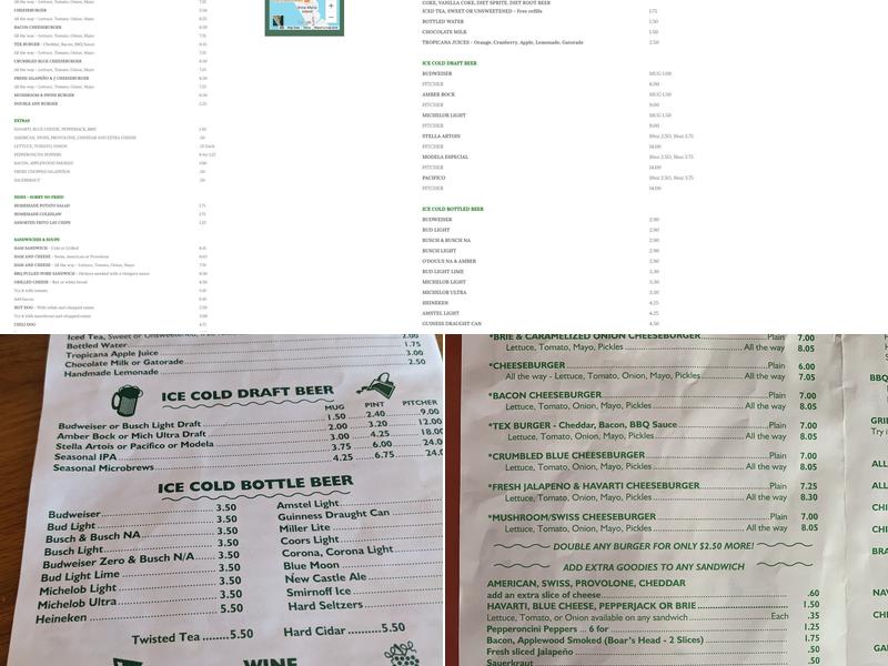 Duffy's Tavern, Bar, and Grill Menu
