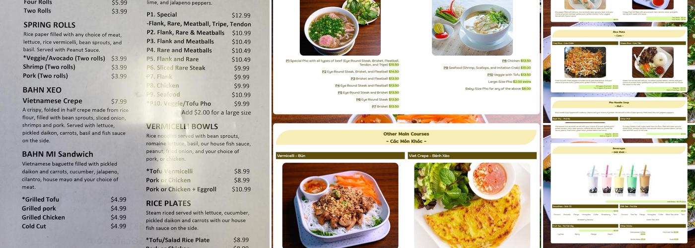 Little Saigon Cafe Menu