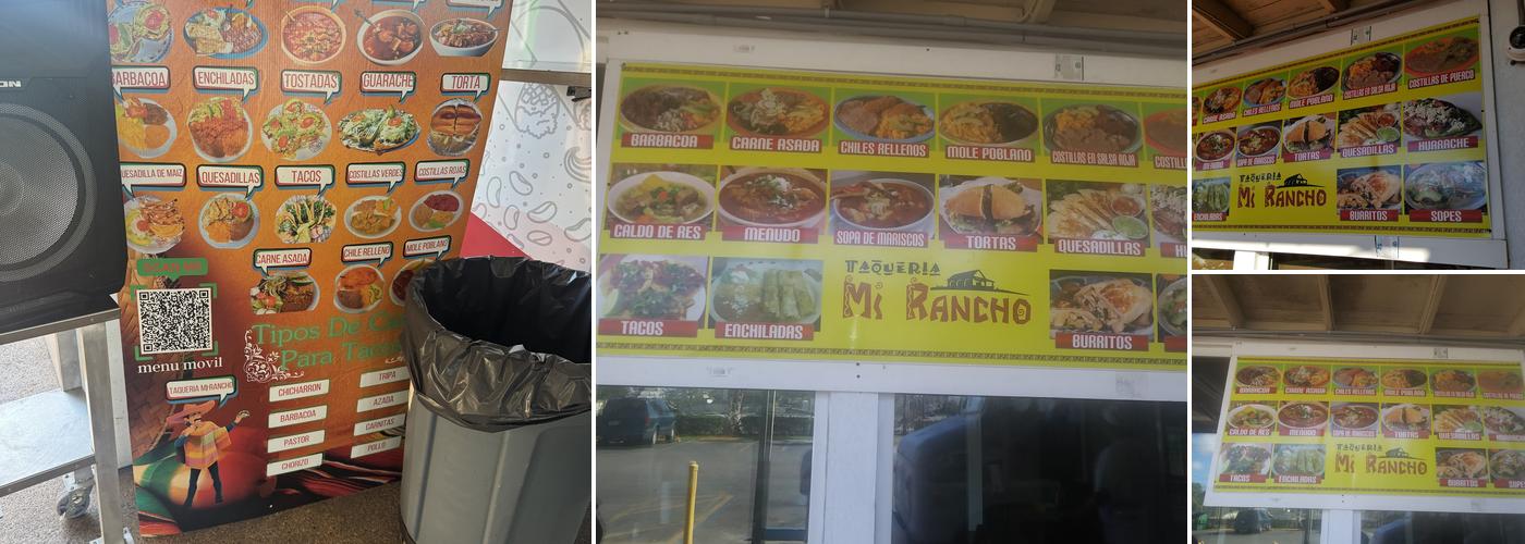 Mi Rancho Menu