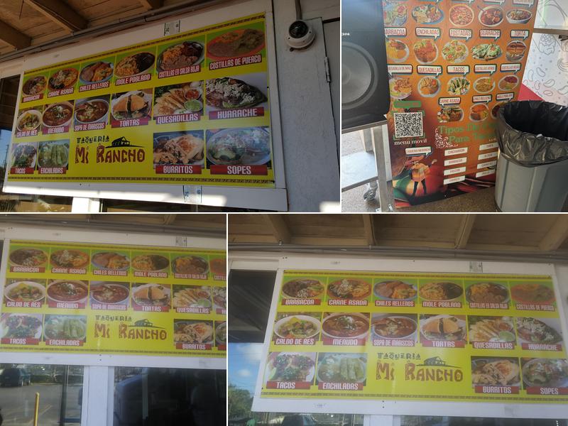 Mi Rancho Menu