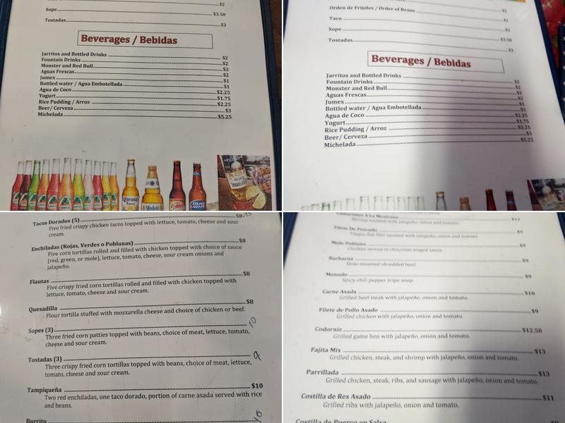 Don Beto Jaimes Restaurant Menu