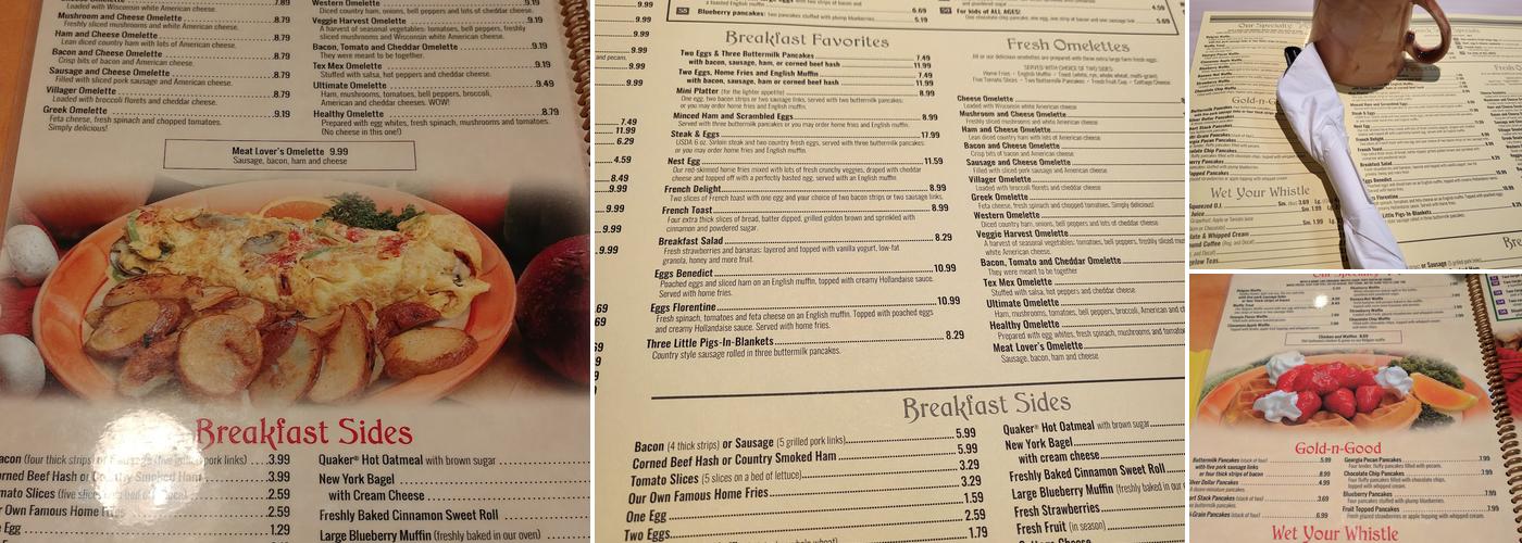 The Original Waffle Shop West Menu