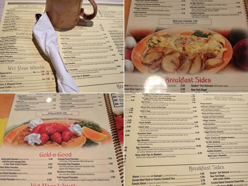 The Original Waffle Shop West Menu