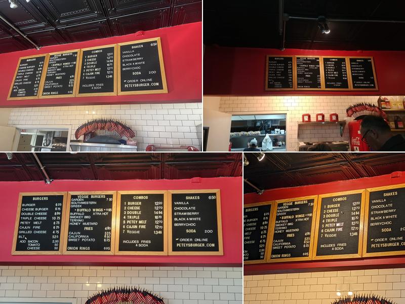 PETEY'S BURGER Menu
