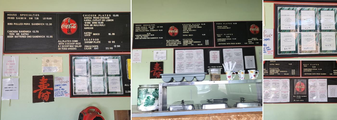 Bobbie's Restaurant Menu