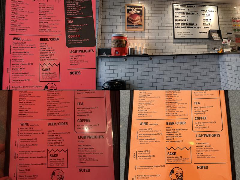 Superiority Burger Menu