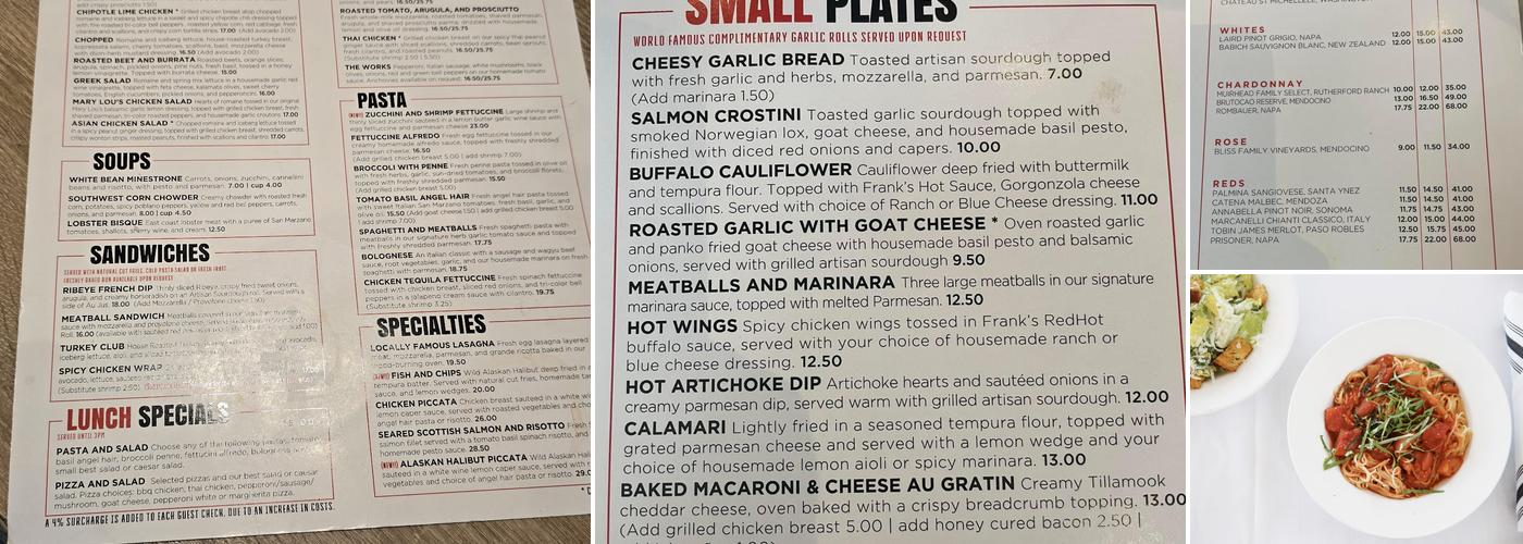 Pizza Nova Menu