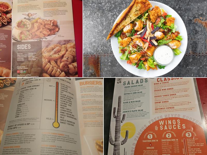 Buffalo's Cafe Menu