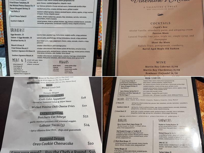 Harvest Moon Cafe Menu