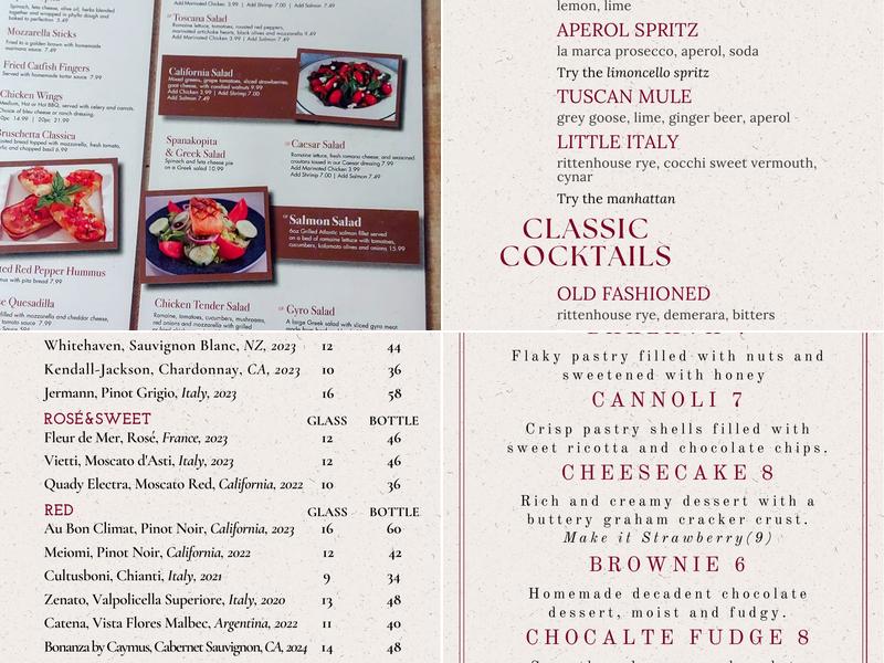 Bella Roma Grill Menu