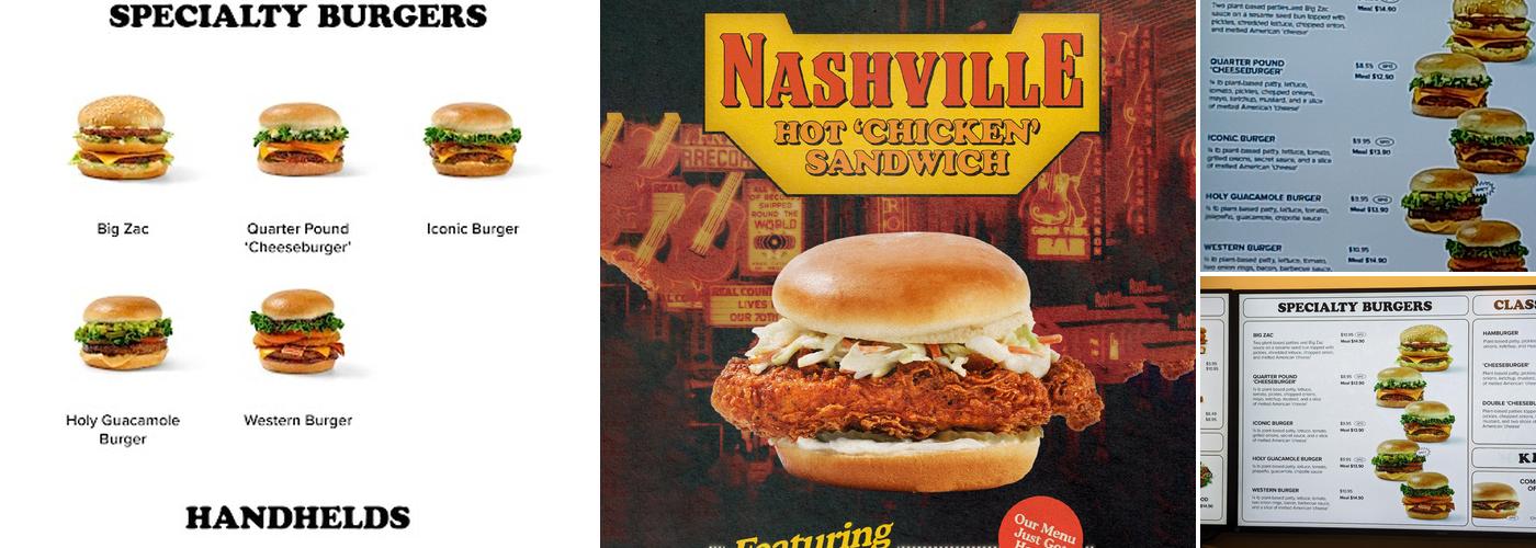 Plant Power Fast Food Menu