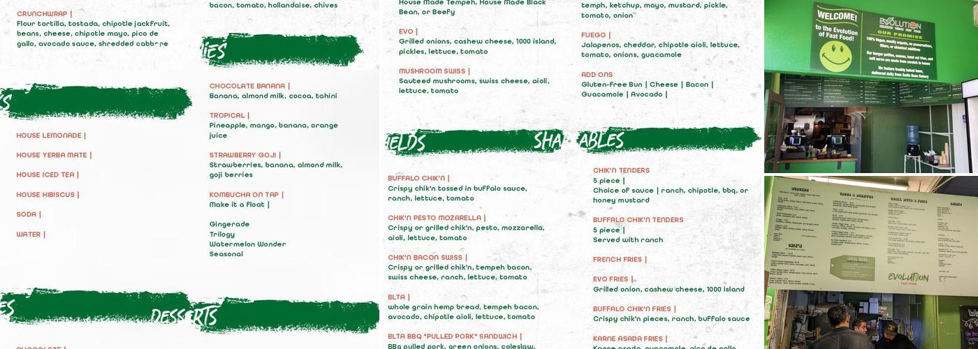 Evolution Menu