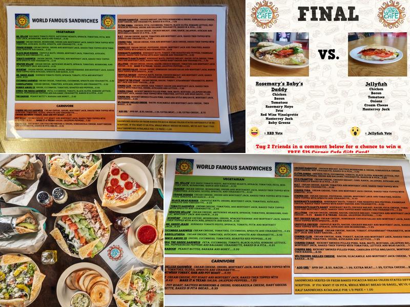 Corner Cafe Menu