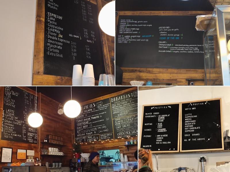 Poetica Coffee Menu