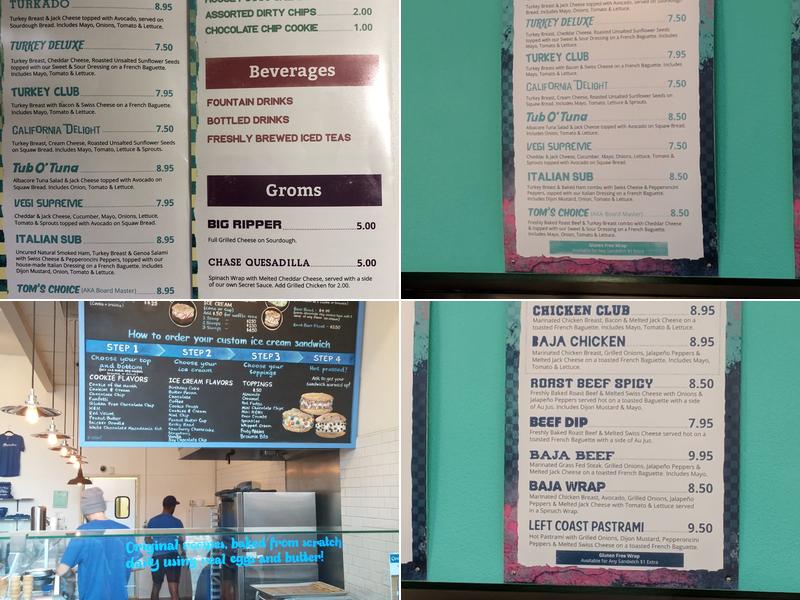 Board & Brew - Pacific Beach Menu