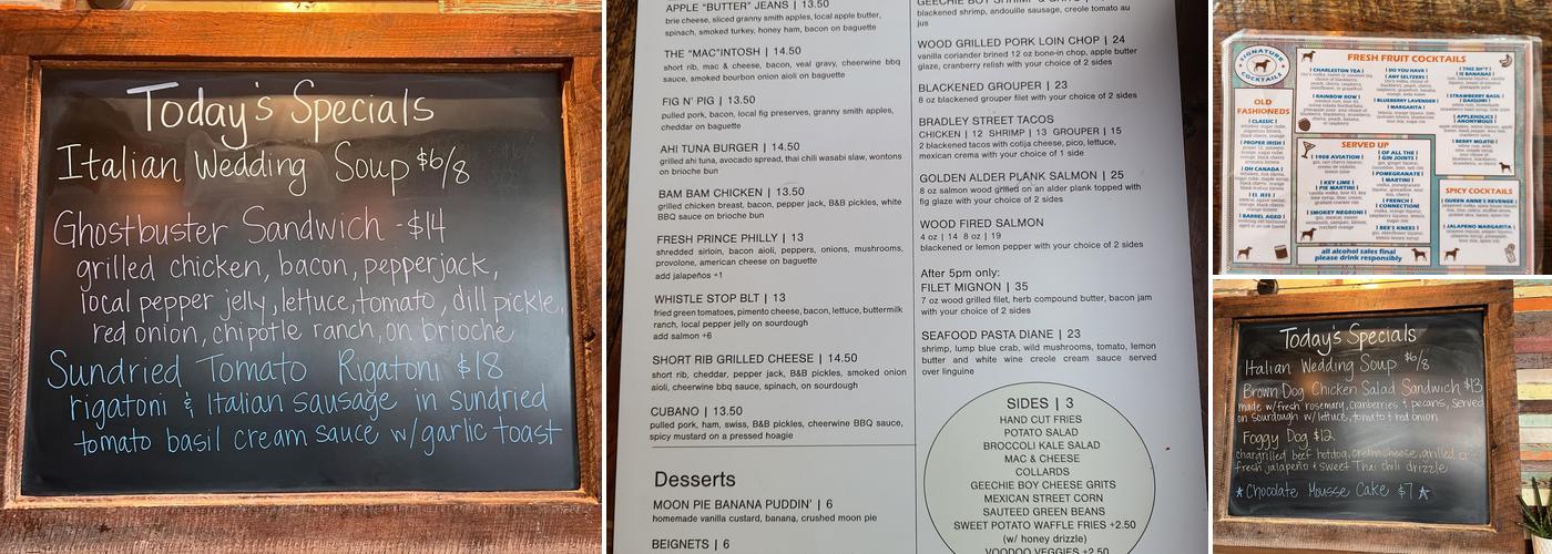 Brown Dog Eatery Menu