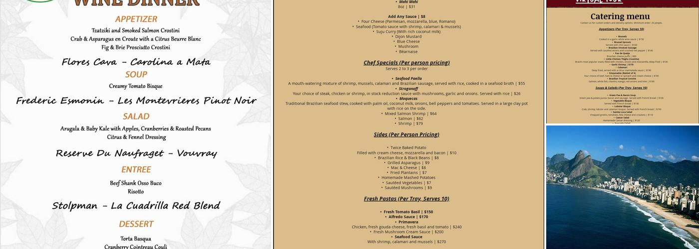 Samba Loca Menu