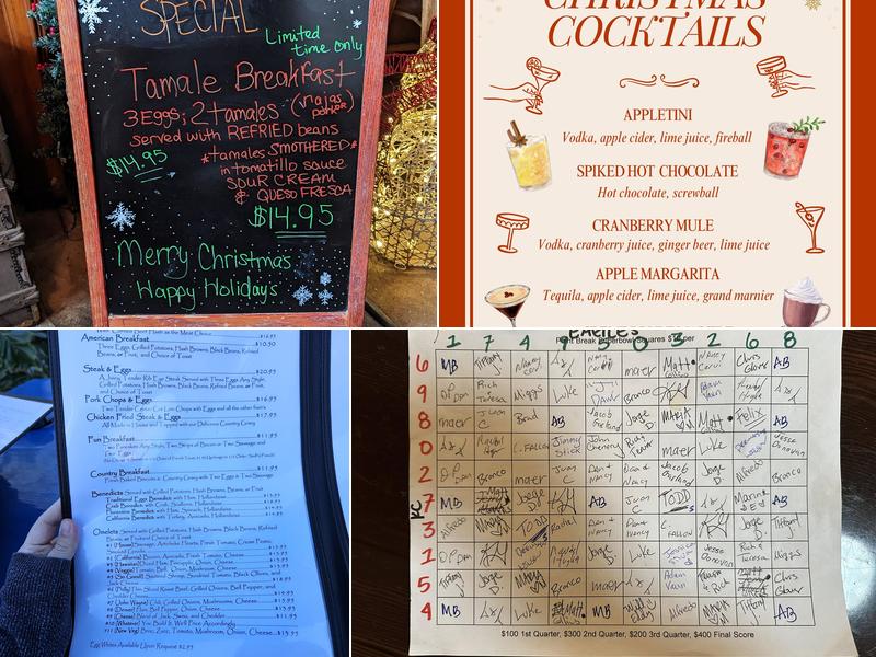 Point Break Cafe Menu