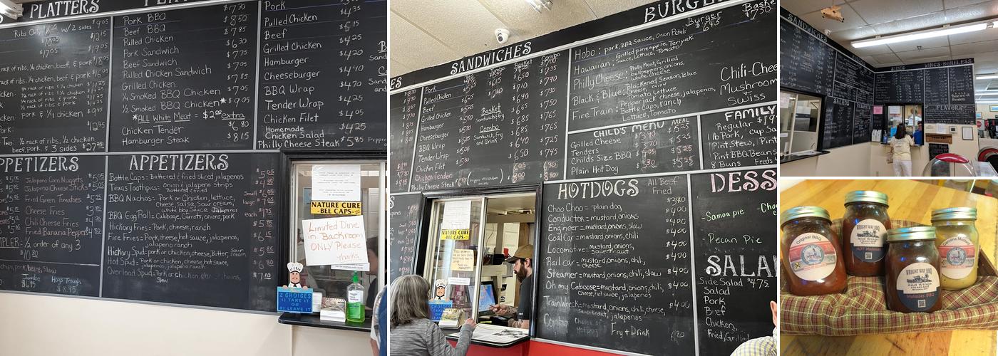 Wright Way BBQ & Wings Menu