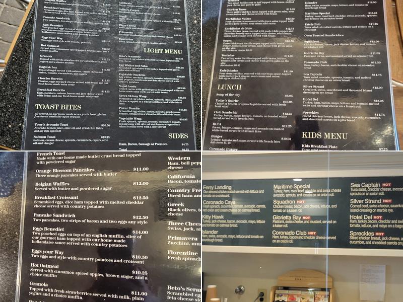 Villa Nueva Bakery Menu