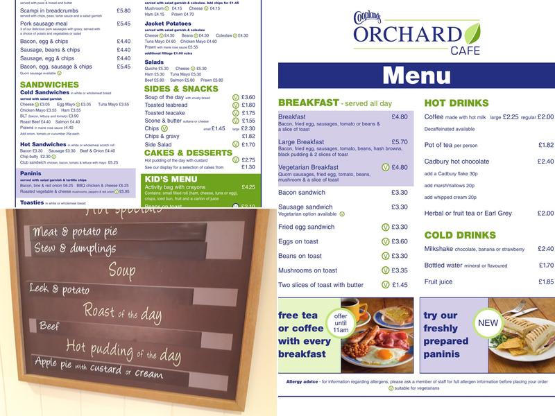 Orchard Café Menu