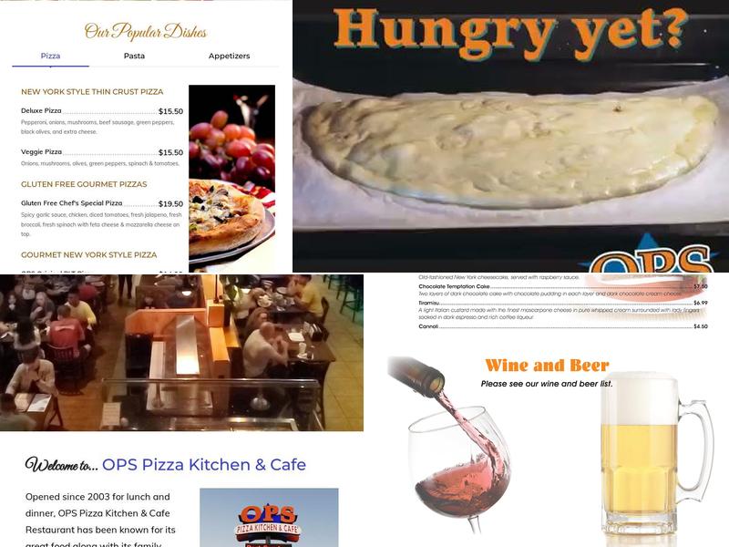OPS Pizza Kitchen & Cafe Menu