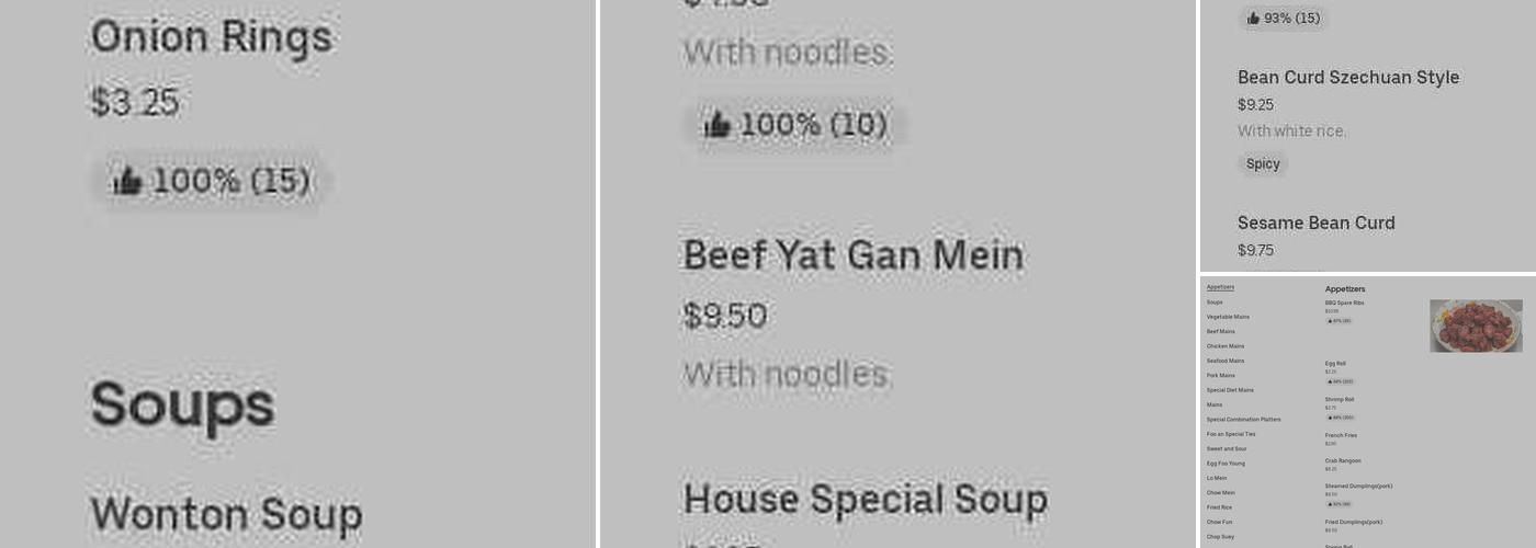Foo An Menu