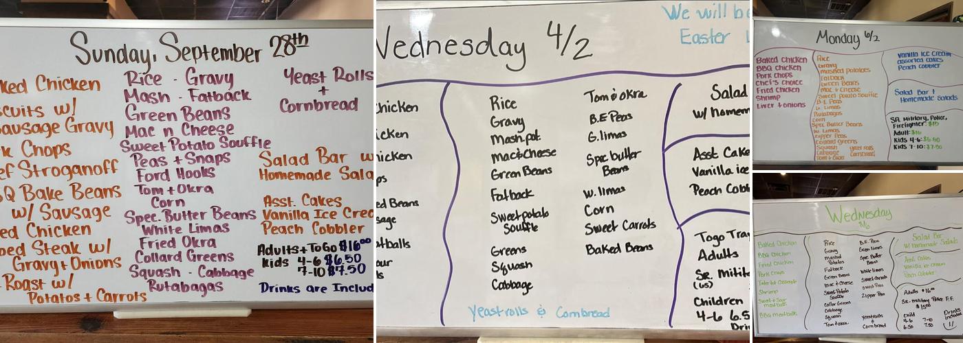 The Lunch Box Menu