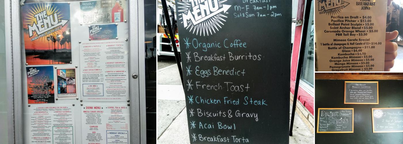 The Menu Restaurant Menu