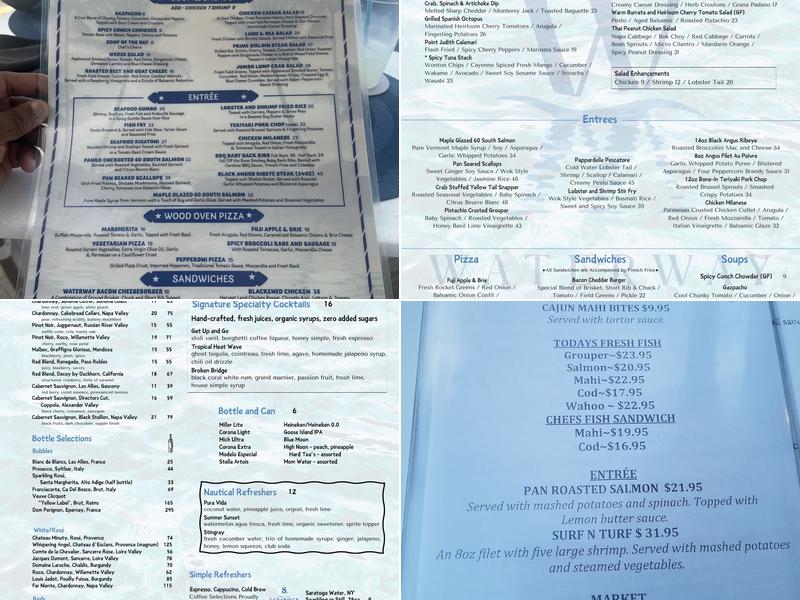 Waterway Cafe Menu