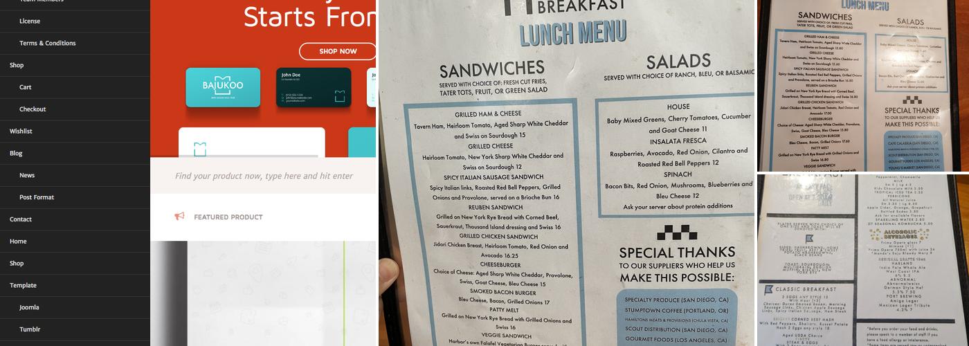 Harbor Breakfast Menu
