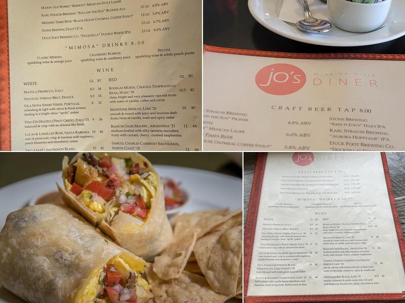 Jo's Diner Menu