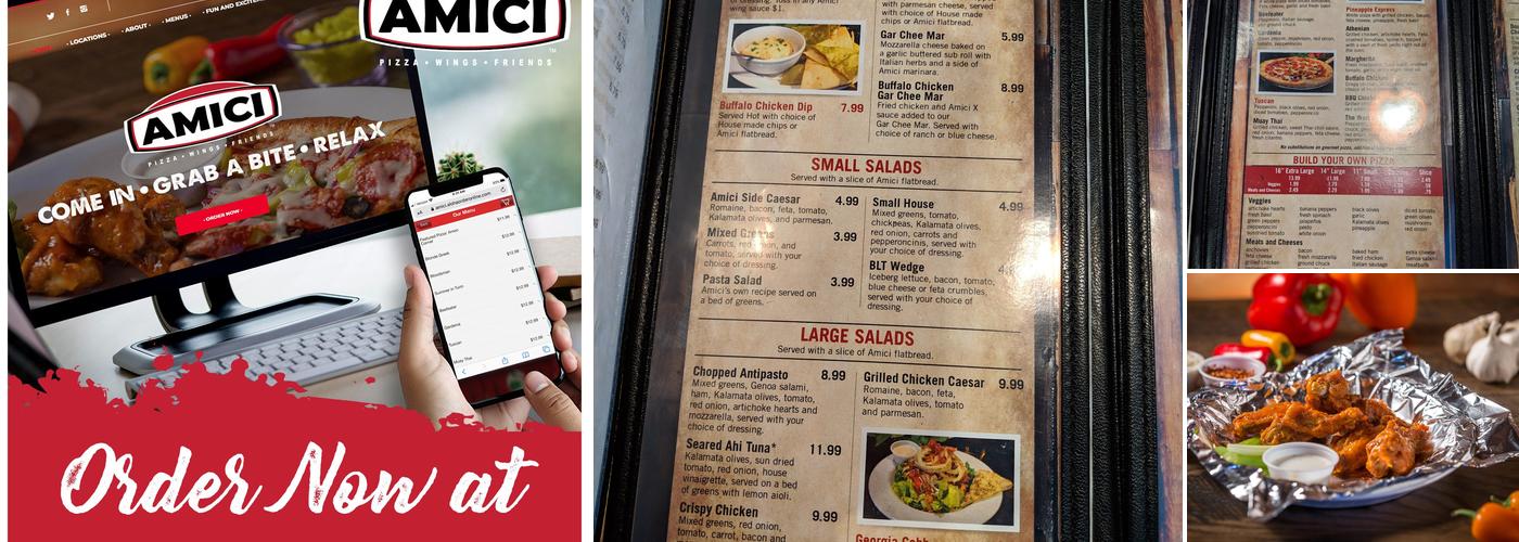 Amici Covington Menu