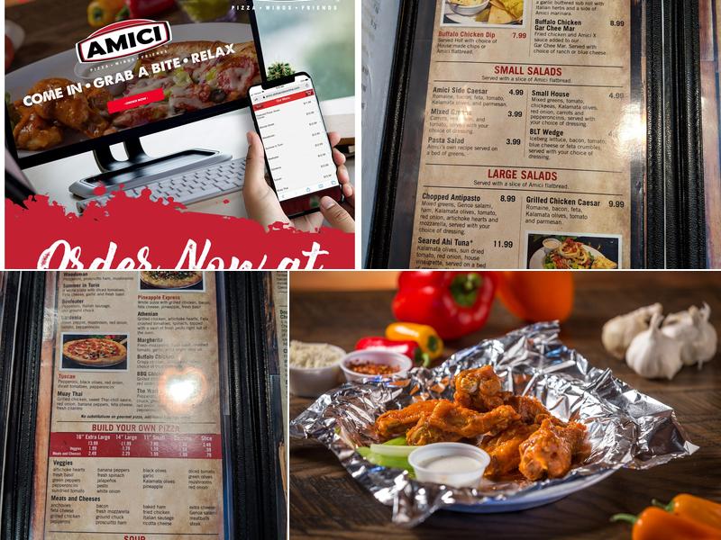 Amici Covington Menu