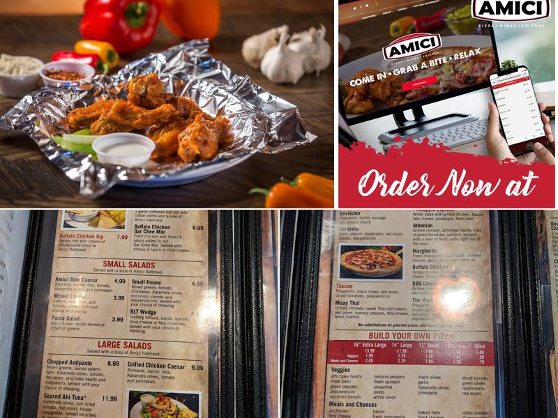 Amici Covington Menu