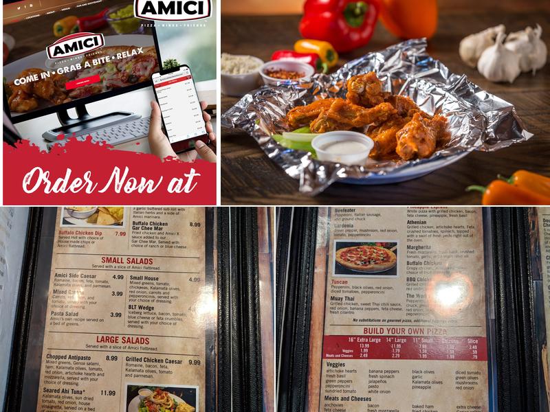 Amici Covington Menu