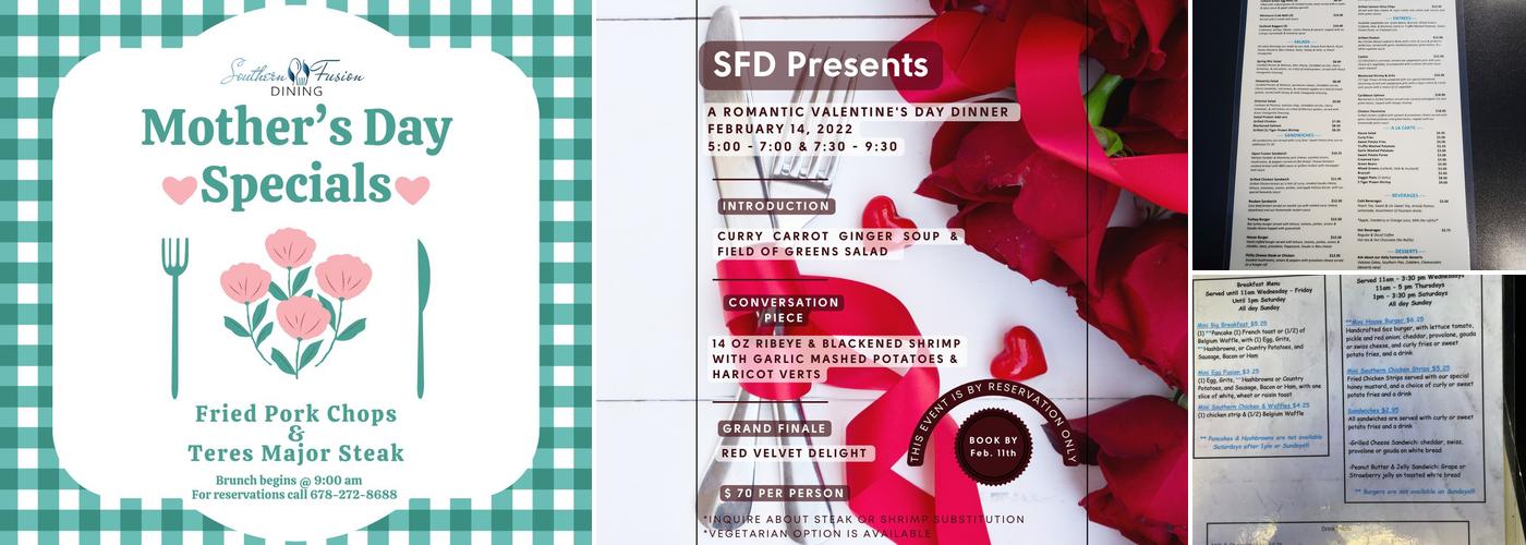 Southern Fusion (Formerly Heaven Cafe) Menu