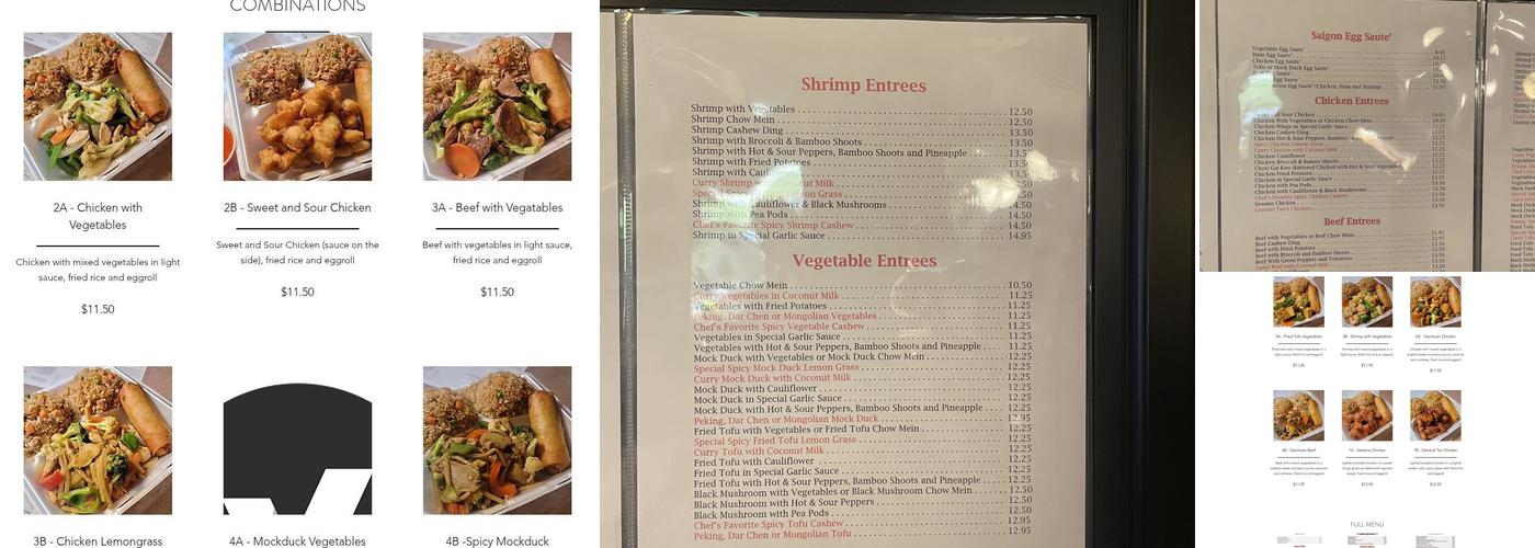Taste of Saigon Menu