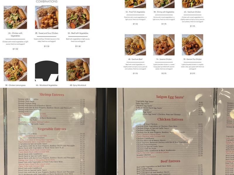 Taste of Saigon Menu