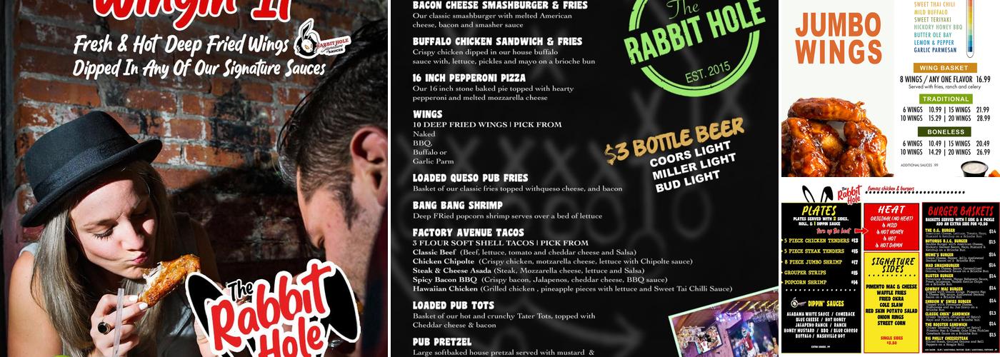 The Rabbit Hole Menu
