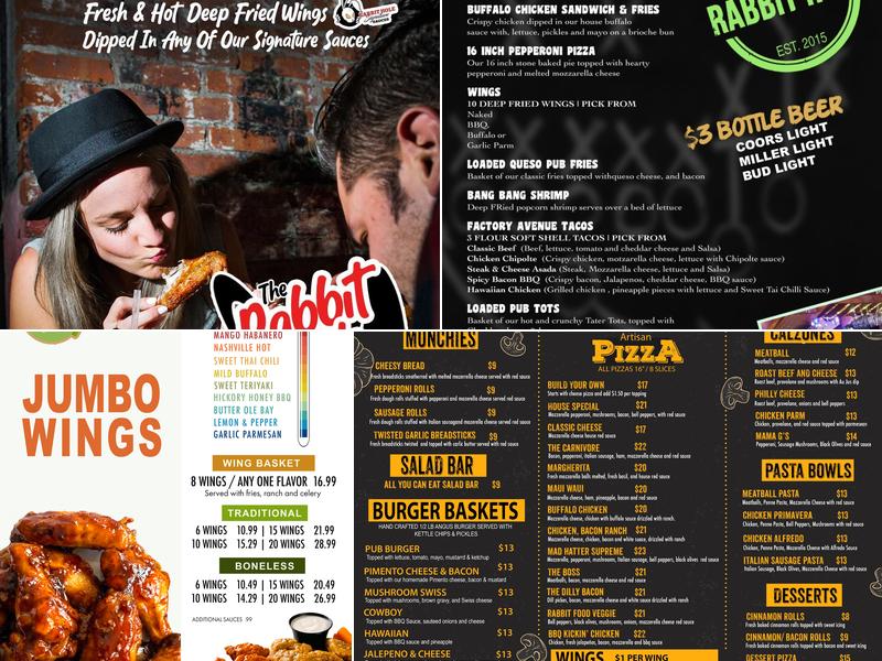 The Rabbit Hole Menu