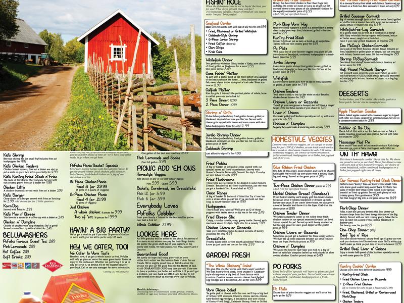 PoFolks-Enterprise, AL. Menu